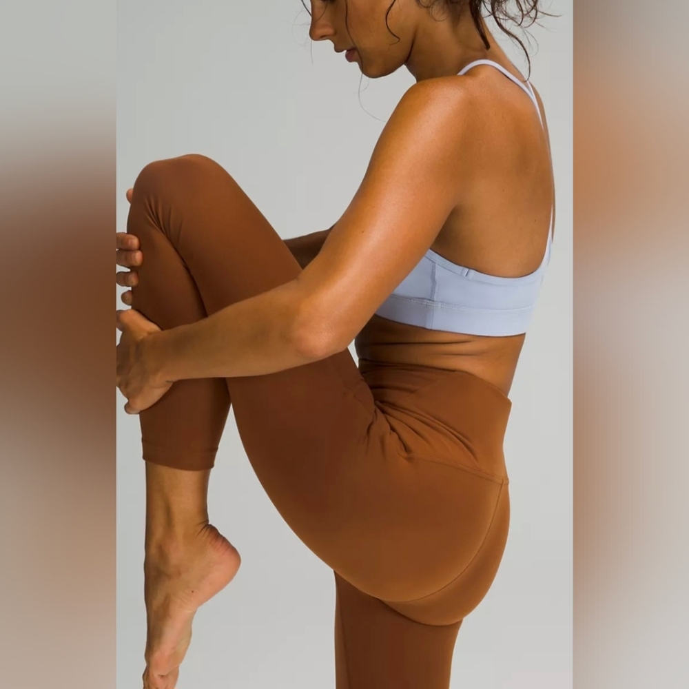 Ladies Lululemon Instill High-Rise Tights Athletic Yoga Gym Train Cinnamon 2